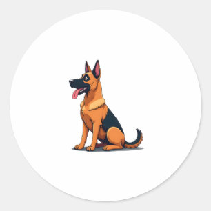 Belgian Malinois (6) Classic Round Sticker