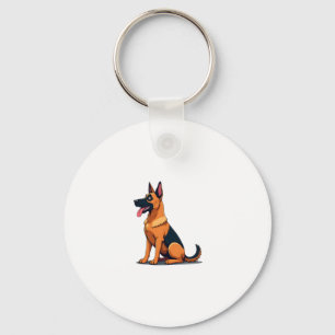 Belgian Malinois (6) Keychain