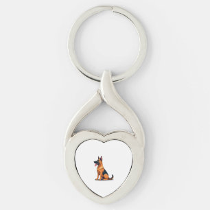 Belgian Malinois (6) Keychain