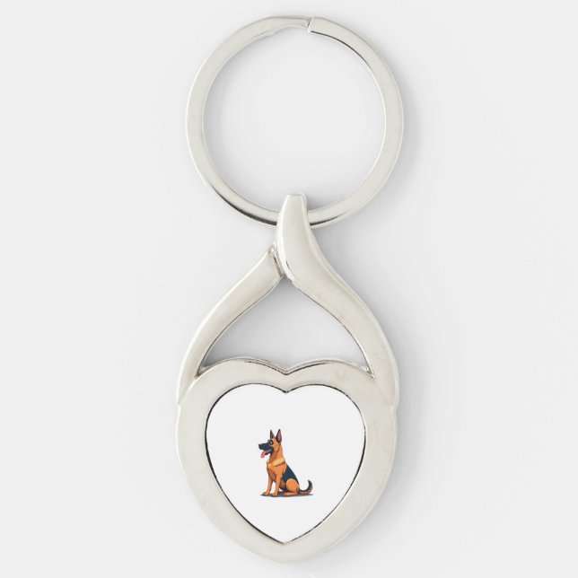 Belgian Malinois (6) Keychain (Front)