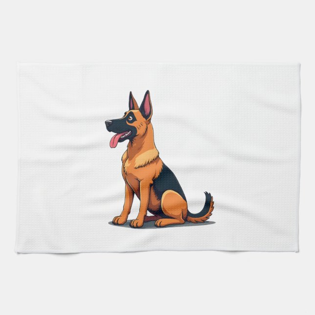 Belgian Malinois (6) Kitchen Towel (Horizontal)
