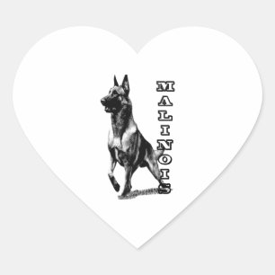 Belgian Malinois are the Best Heart Sticker