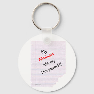 Belgian Malinois Ate My Homework Keychain