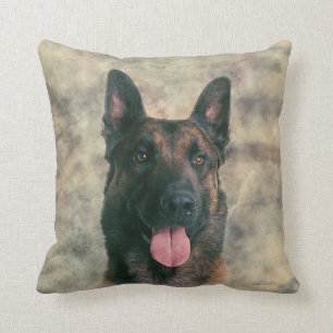 Belgian Malinois - Belgian shepherd -Maligator Throw Pillow