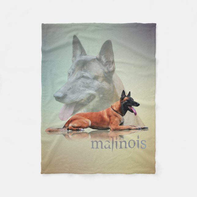 Belgian Malinois - Belgian shepherd -Mechelaar Fleece Blanket (Front)