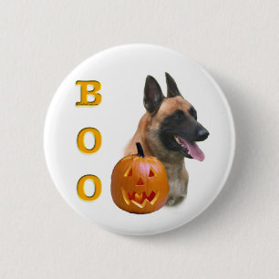 Belgian Malinois Boo 2 Inch Round Button