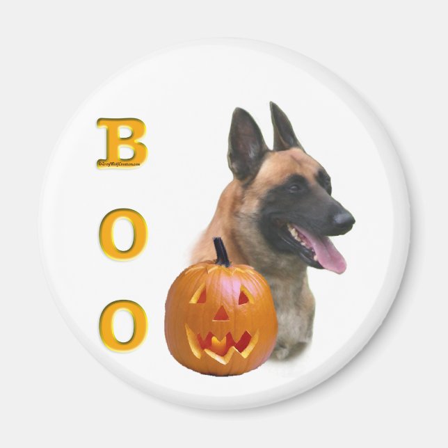 Belgian Malinois Boo Magnet (Front)