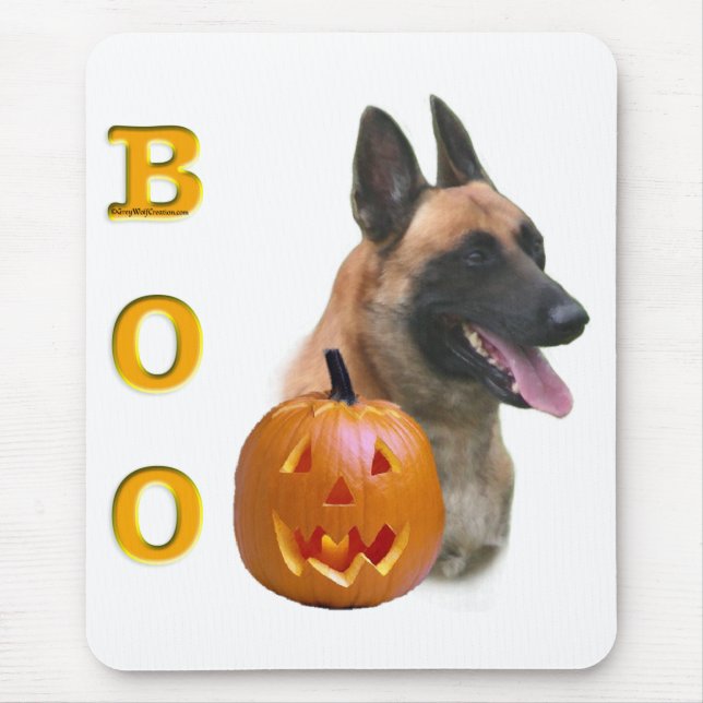 Belgian Malinois Boo Mouse Pad (Front)