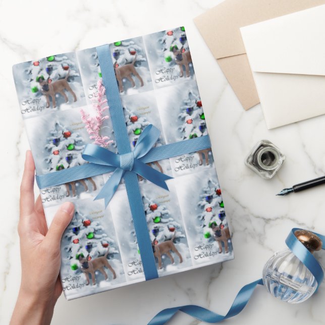 Belgian Malinois Christmas Wrapping Paper (Gifting)