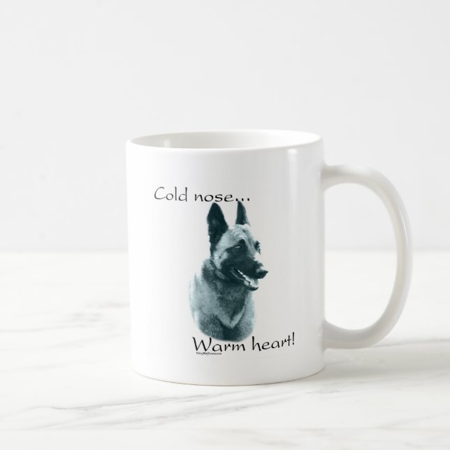 Belgian Malinois Cold Nose Warm Heart Coffee Mug (Right)