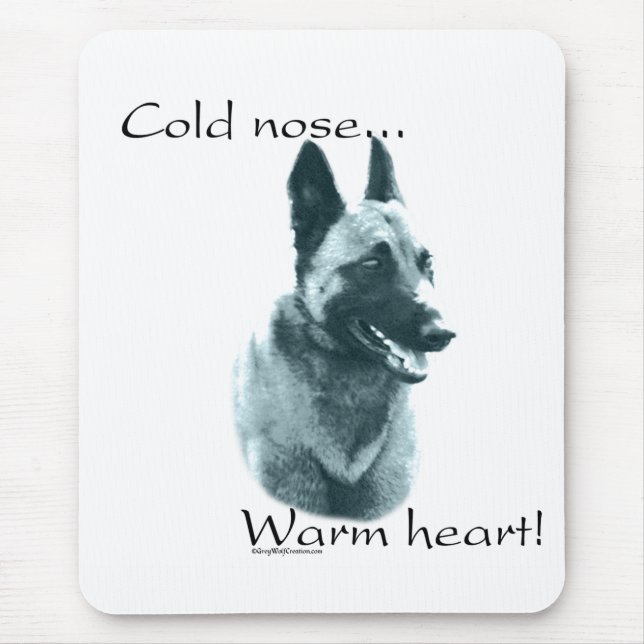 Belgian Malinois Cold Nose Warm Heart Mouse Pad (Front)