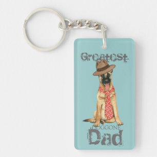 Belgian Malinois Dad Keychain