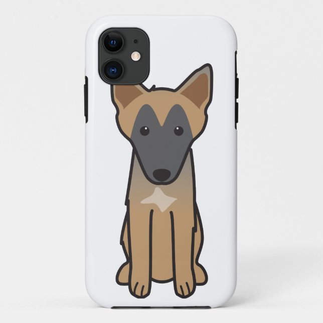 Belgian Malinois Dog Cartoon Case-Mate iPhone Case (Back)