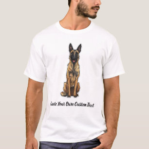 Belgian Malinois Dog Create Your Own Custom Text T-Shirt