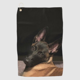 Belgian Malinois Dog Golf Towel