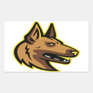 Belgian Malinois Dog Mascot Sticker
