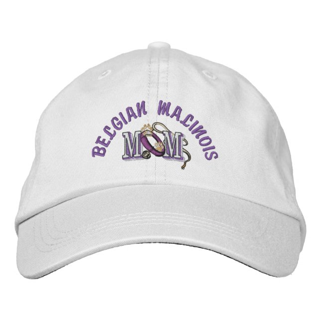 Belgian Malinois Dog MOM Embroidered Hat (Front)