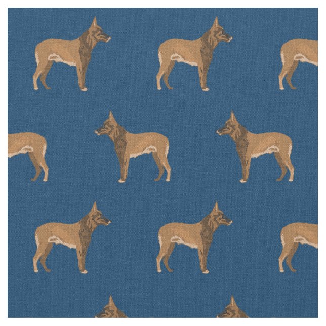 Belgian Malinois dog navy Fabric (Close Up)