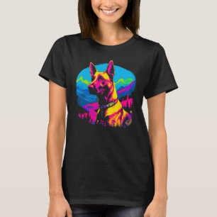 Belgian Malinois Dog Pop Art T-Shirt