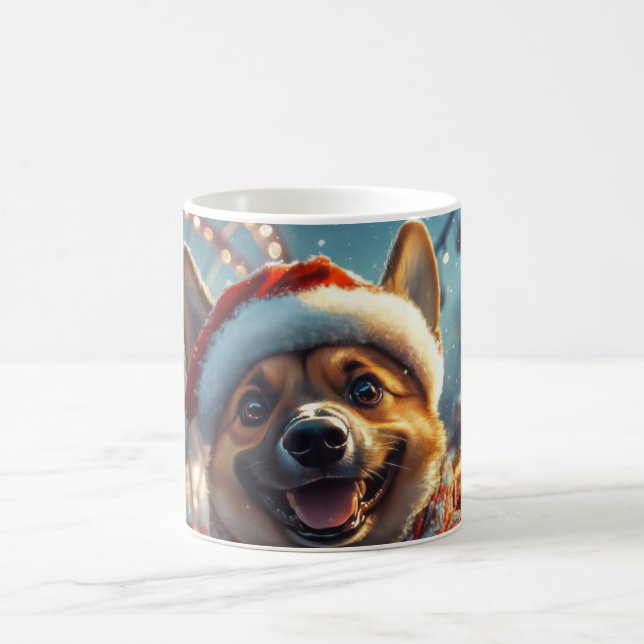 Belgian Malinois Dog Roller Coaster Christmas  Coffee Mug (Center)