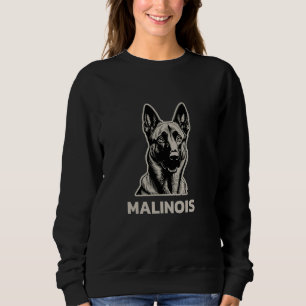 Belgian Malinois Dog Running - K9 Malinois Lover M Sweatshirt