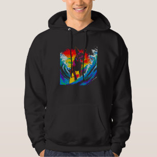 Belgian Malinois Dog Surfer Hoodie