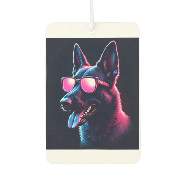 Belgian Malinois Dogs Belgian Malinoiss T-Shirt Air Freshener (Front)