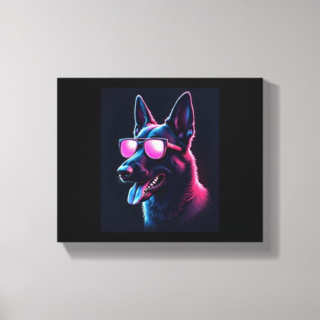 Belgian Malinois Dogs Belgian Malinoiss T-Shirt Canvas Print (Front)