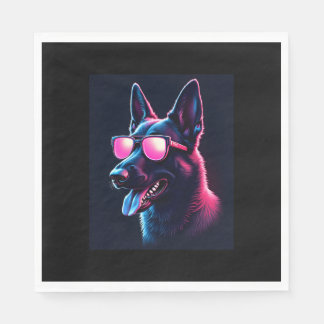 Belgian Malinois Dogs Belgian Malinoiss T-Shirt Napkin