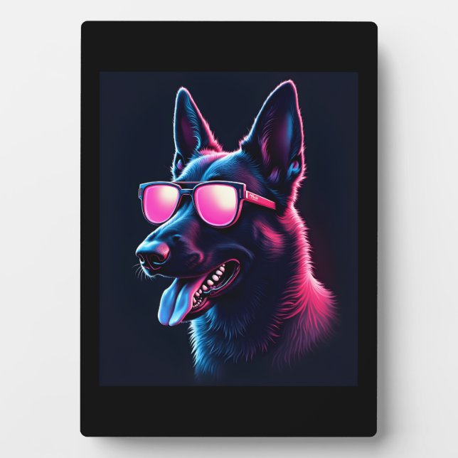 Belgian Malinois Dogs Belgian Malinoiss T-Shirt Plaque (Front)