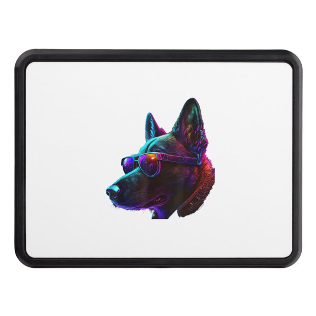 Belgian Malinois Dogs Belgian Malinoiss  Trailer Hitch Cover (Front)