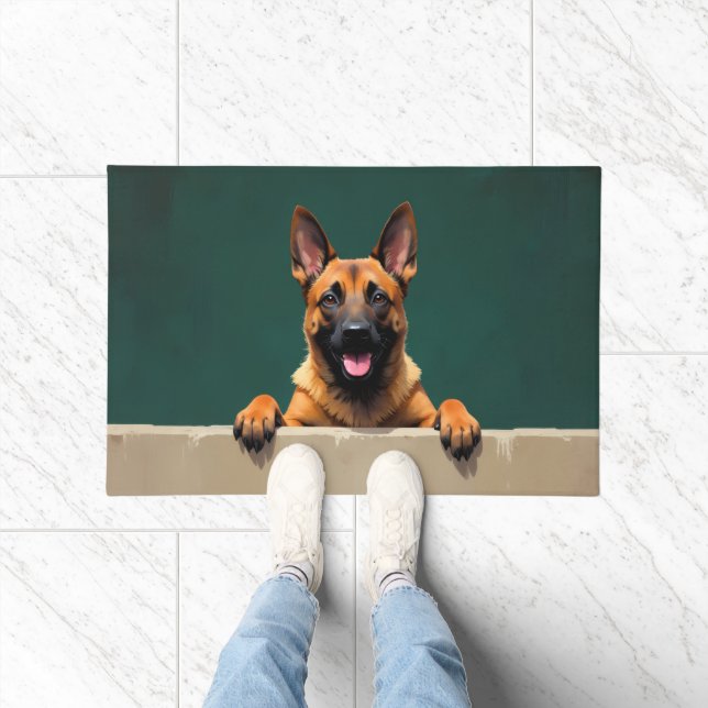 Belgian Malinois Doormat Art (Indoor)