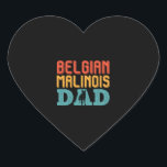 Belgian Malinois Father Belgian Shepherd Dog Heart Sticker<br><div class="desc">Belgian Malinois Father Belgian Shepherd Dog</div>
