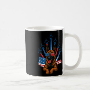 Belgian Malinois Fighter Jet Airplane Patriotic Do Coffee Mug