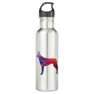 Belgian Malinois Geometric Pattern Silhouette Pur 710 Ml Water Bottle