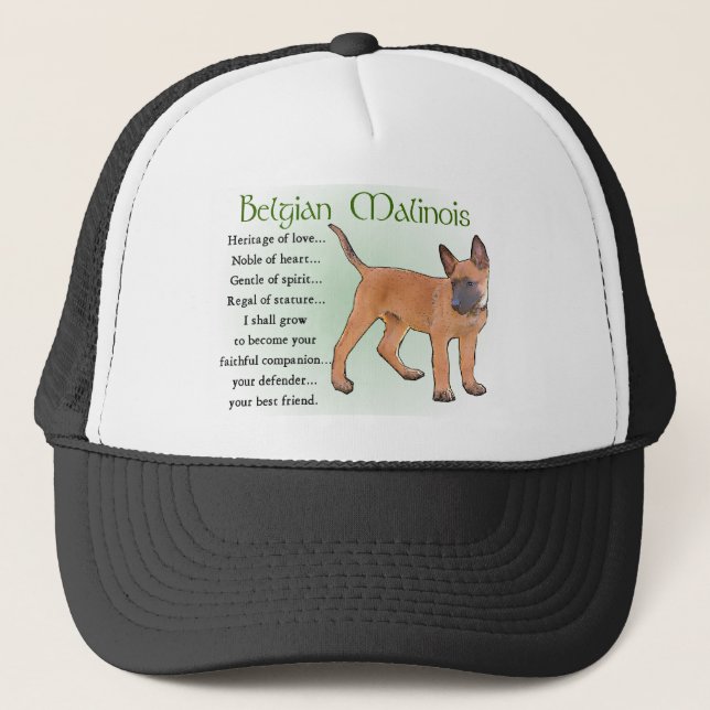 Belgian Malinois Gifts Trucker Hat (Front)