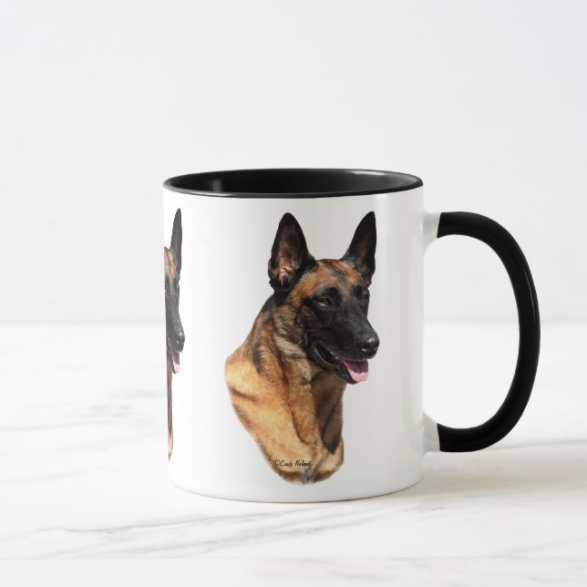 Belgian Malinois head mug (Right)
