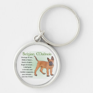 Belgian Malinois Heritage of Love Keychain