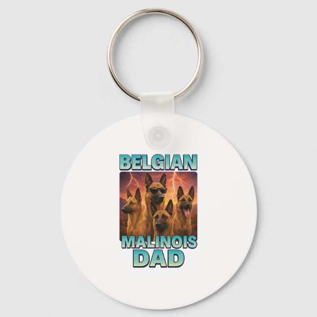 Belgian Malinois Keychain (Front)