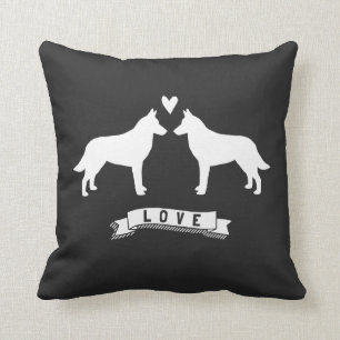 Belgian Malinois Love Throw Pillow