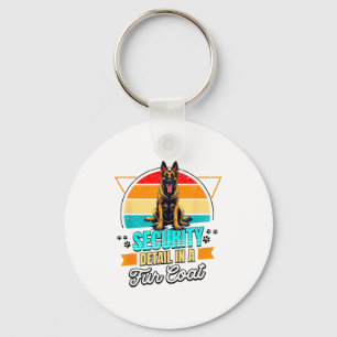 Belgian Malinois Lover Funny Belgian Malinois Retr Keychain