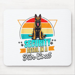 Belgian Malinois Lover Funny Belgian Malinois Retr Mouse Pad