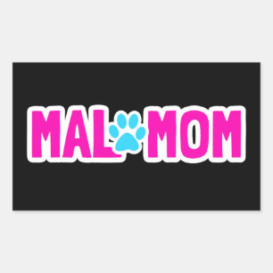 Belgian Malinois Mom Paw Summer Beach Gift Sticker