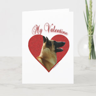 Belgian Malinois My Valentine Holiday Card