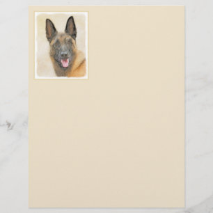 Belgian Malinois Painting - Cute Original Dog Art