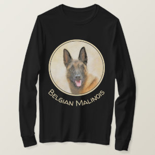 Belgian Malinois Painting - Cute Original Dog Art T-Shirt