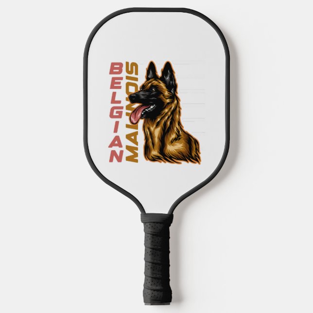 Belgian Malinois   Pickleball Paddle (Front)