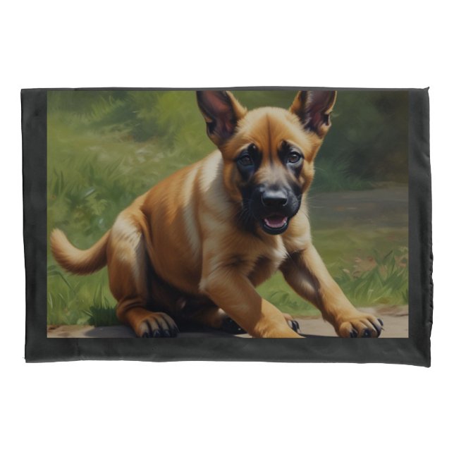 Belgian Malinois Pillowcase (Front)