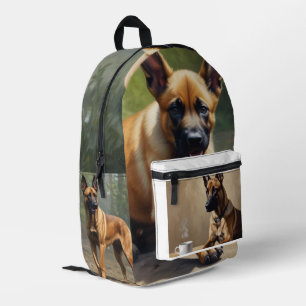 Belgian Malinois Printed Backpack