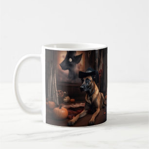 Belgian Malinois Pumpkins Halloween Scary Coffee Mug